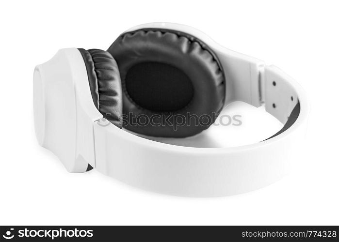 Wireless headphones isolated on a white background