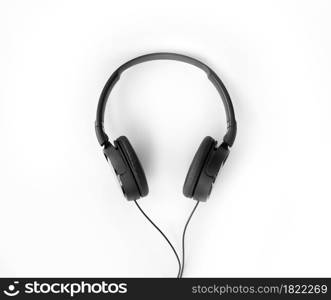 Wireless headphones or headset. Technology device items, gadgets or products. Music entertainment.