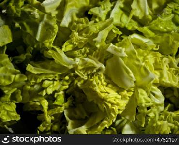 Wirsingblaetter. Savoy - a vegetable in close-up