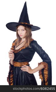 Witch isolated on the white background