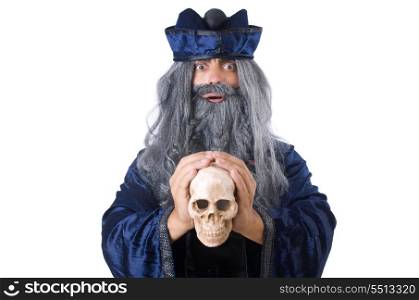 Wizard isolated on the wise background