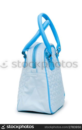 Woman accessory - stylish bag on white