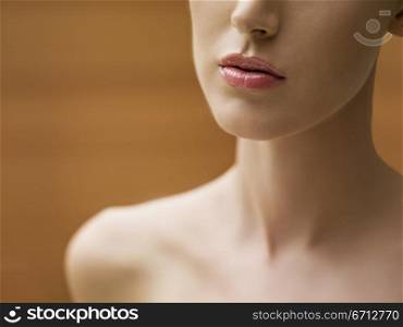 woman&acute;s chin and neck