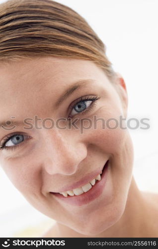 Woman&acute;s face smiling