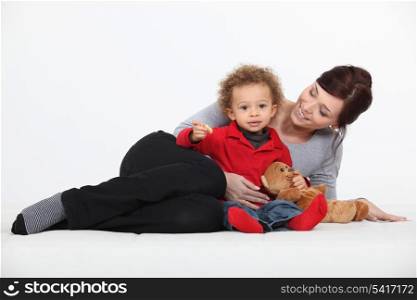Woman and her child