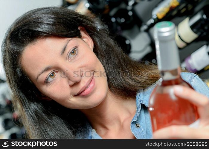 woman and rose wine