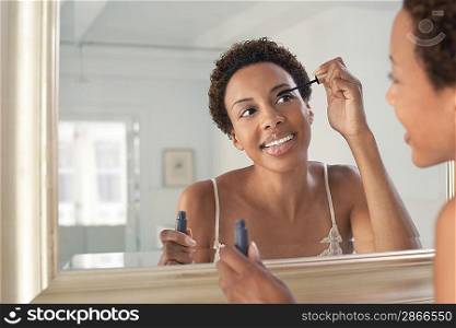 Woman Applying Mascara