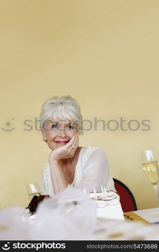 Woman at a Retirement Party