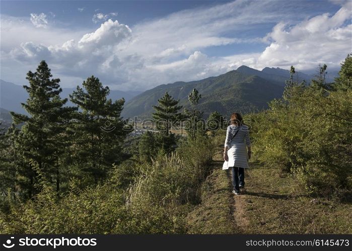 Woman at Paro Valley, Paro, Bhutan