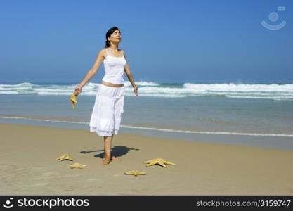 Woman at the beach