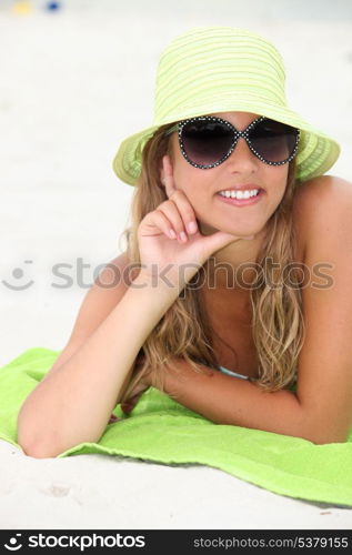 woman at the beach