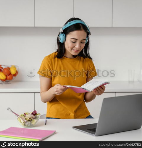 woman attending online class 3