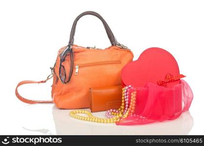 Woman bag with accessories