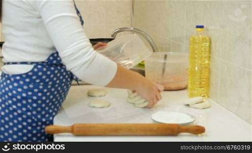 Woman Baking In The Kitchen