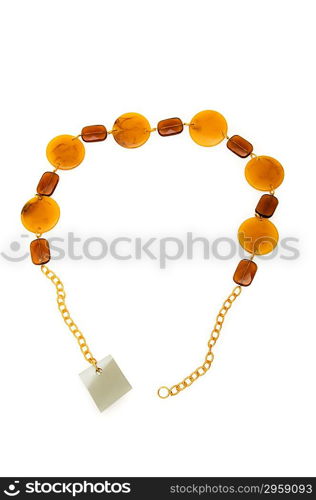 Woman bracelet isolated on the white background