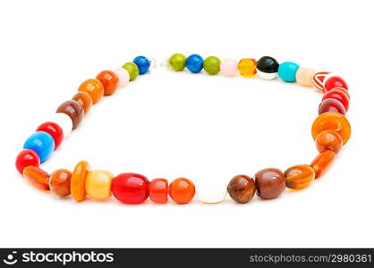 Woman bracelet isolated on the white background