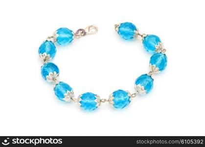 Woman bracelet isolated on the white background