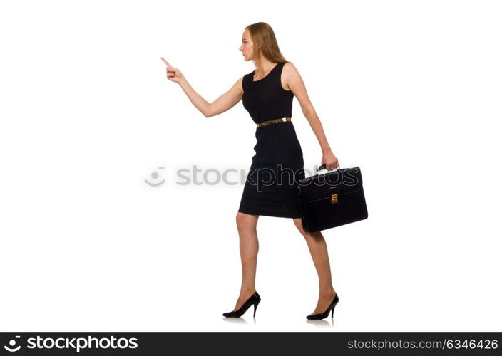 Woman businesswoman concept isolated white background