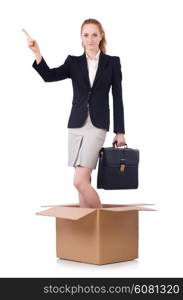 Woman businesswoman in business concept