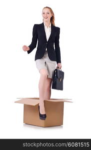 Woman businesswoman in business concept