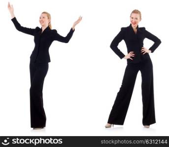 Woman businesswoman in business concept. The woman businesswoman in business concept