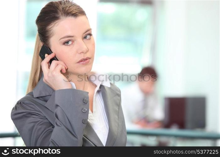Woman canceling appointment