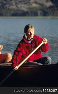 Woman Canoeing