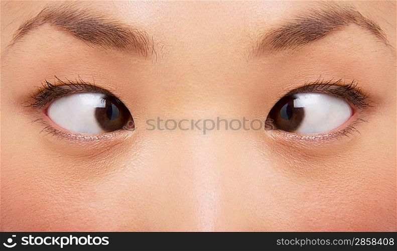 Woman Crossing Eyes
