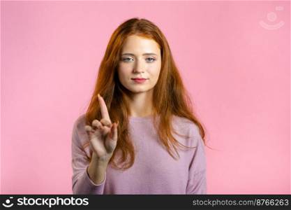 Woman disapproving with No finger Sign Make Negation Finger Gesture. Attention, Denying, Rejecting, Disagree, Portrait of Beautiful lady.. Woman disapproving with No finger Sign Make Negation Finger Gesture. Attention, Denying, Rejecting, Disagree, Portrait of Beautiful lady