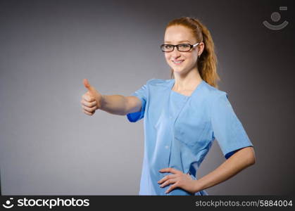 Woman doctor in medical concept