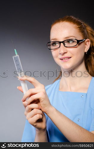 Woman doctor in medical concept