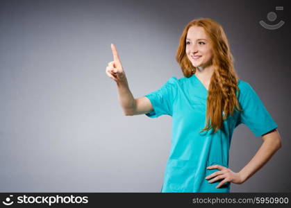 Woman doctor in medical concept