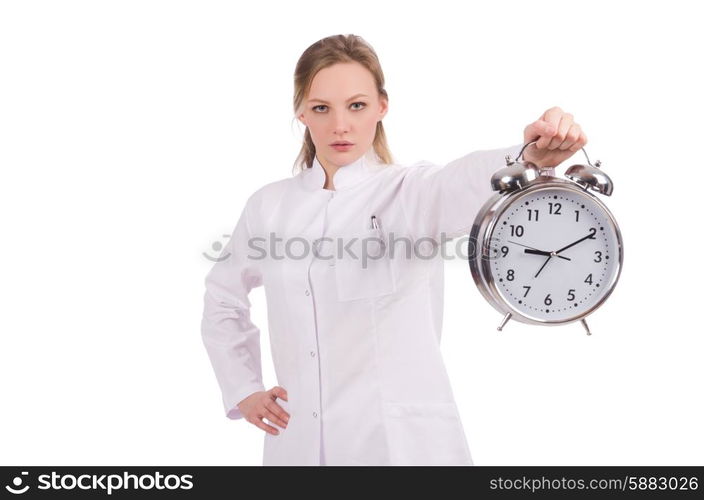 Woman doctor missing her deadlines