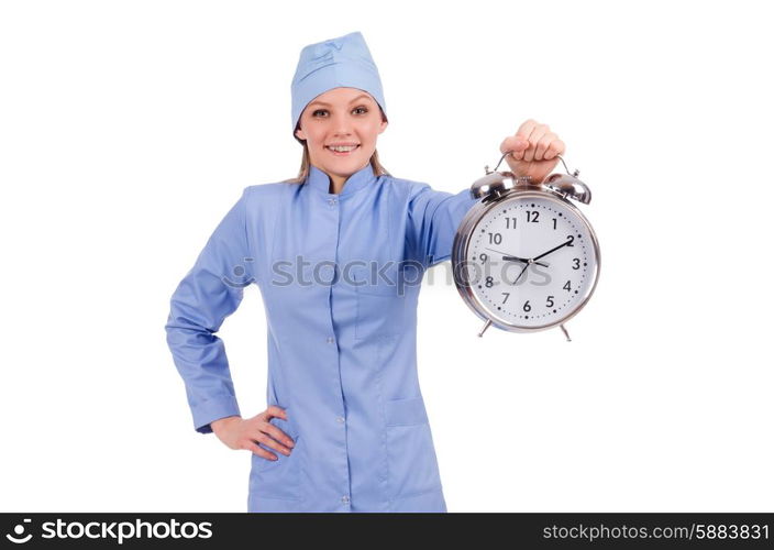 Woman doctor missing her deadlines