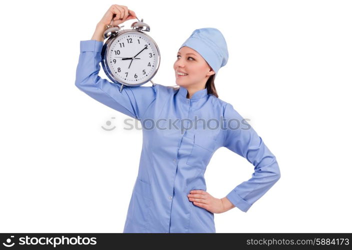 Woman doctor missing her deadlines