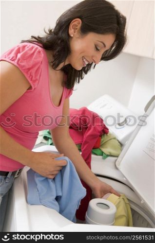 Woman Doing Laundry