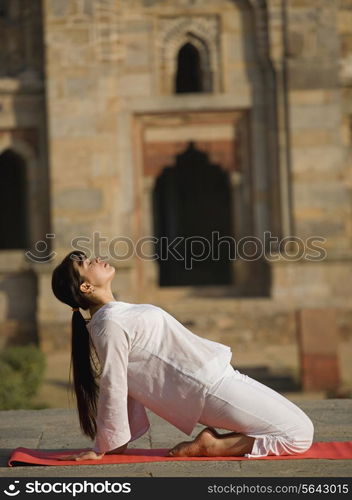 Woman doing yoga