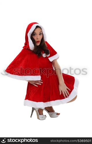 Woman dressed in festive costume