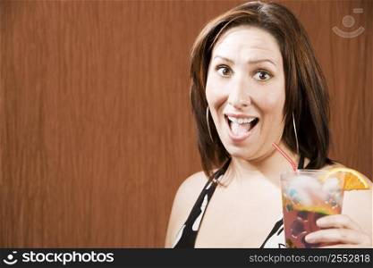 Woman drinking