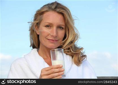 Woman drinkingwater