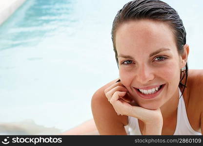 Woman Enjoying a Swim