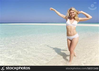 Woman Enjoying Beach Holiday