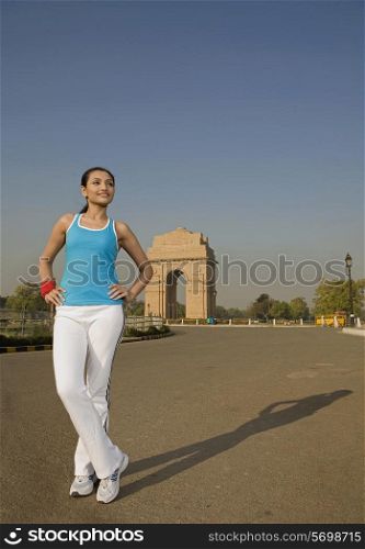 Woman exercising
