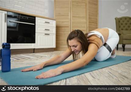 woman exercising home 4