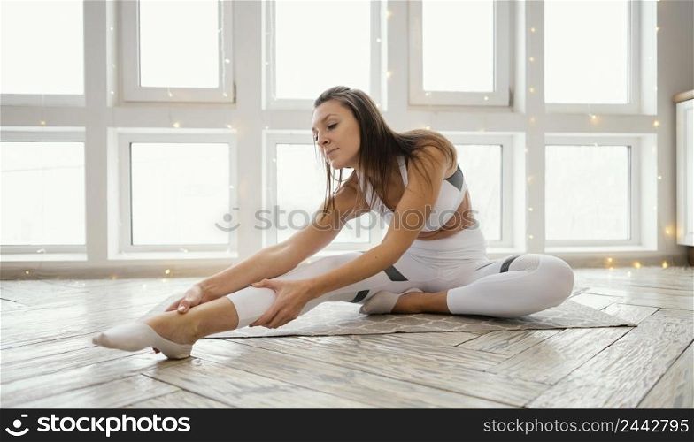 woman exercising mat 2