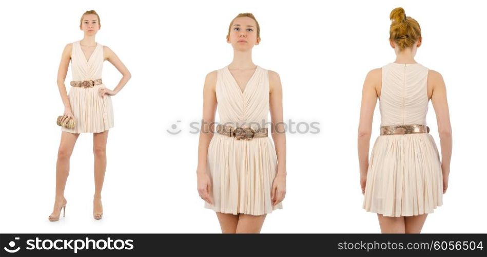 Woman fashion concept isolated on white
