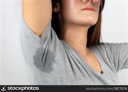 Woman feel bad with body odor problem