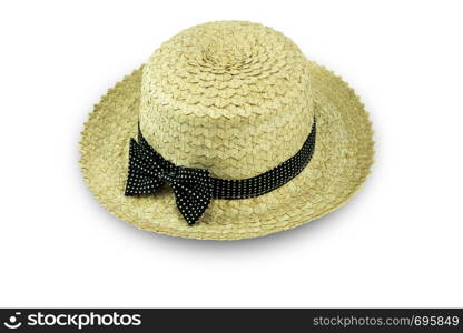 Woman hat isolated on white background with Clipping Path