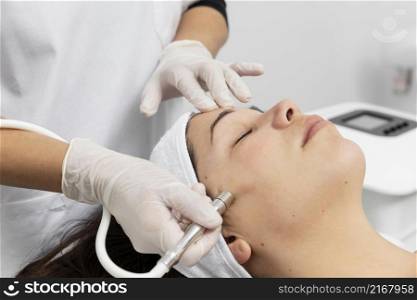 woman having skincare treatment
