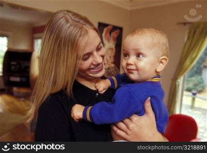 Woman Holding Baby